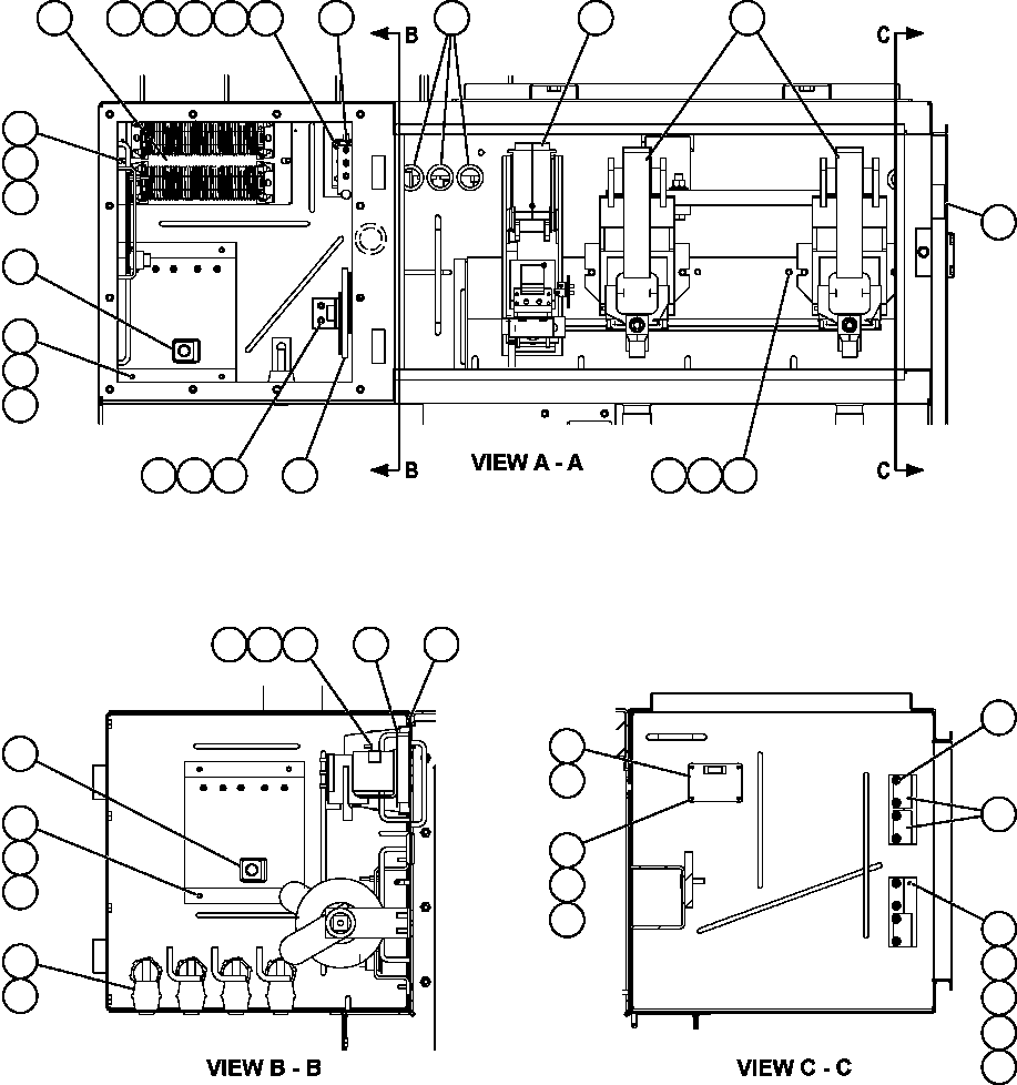 Komatsu parts book diagram for AFE59-BR 930E-4 S/N A30742     FORDING: CONTROL CABINET - CONTACTOR BOX (PC2522)
