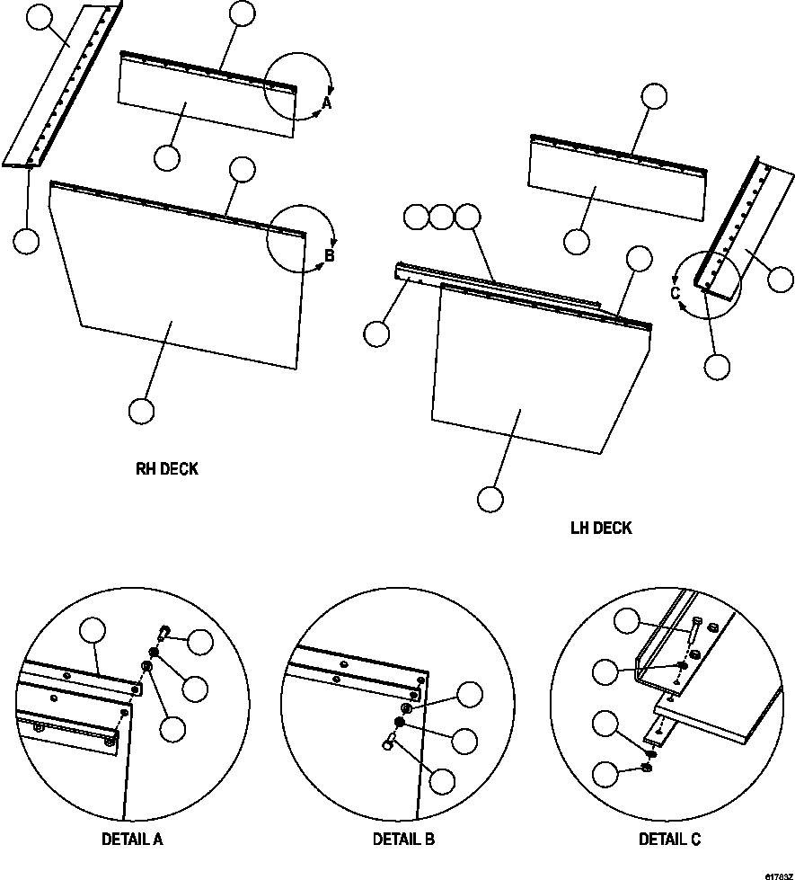 Komatsu parts book diagram for AFE59-CY 930E-4 S/N A30990 & A30991    HYCROFT: DECK MUD FLAPS INSTALLATION