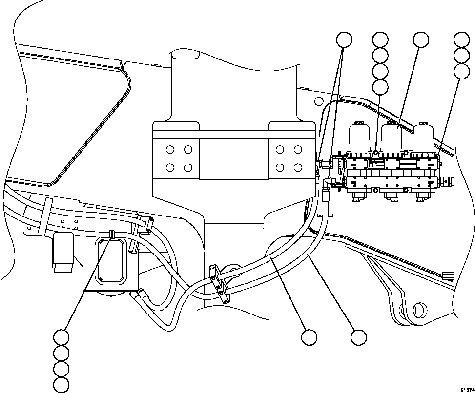 Komatsu parts book diagram for AFE59-CY 930E-4 S/N A30990 & A30991    HYCROFT: FUEL SYSTEM PIPING   4/4