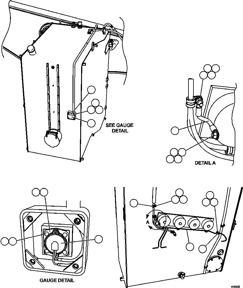 Komatsu parts book diagram for AFE59-CY 930E-4 S/N A30990 & A30991    HYCROFT: FUEL TANK GAUGE AND WIRING