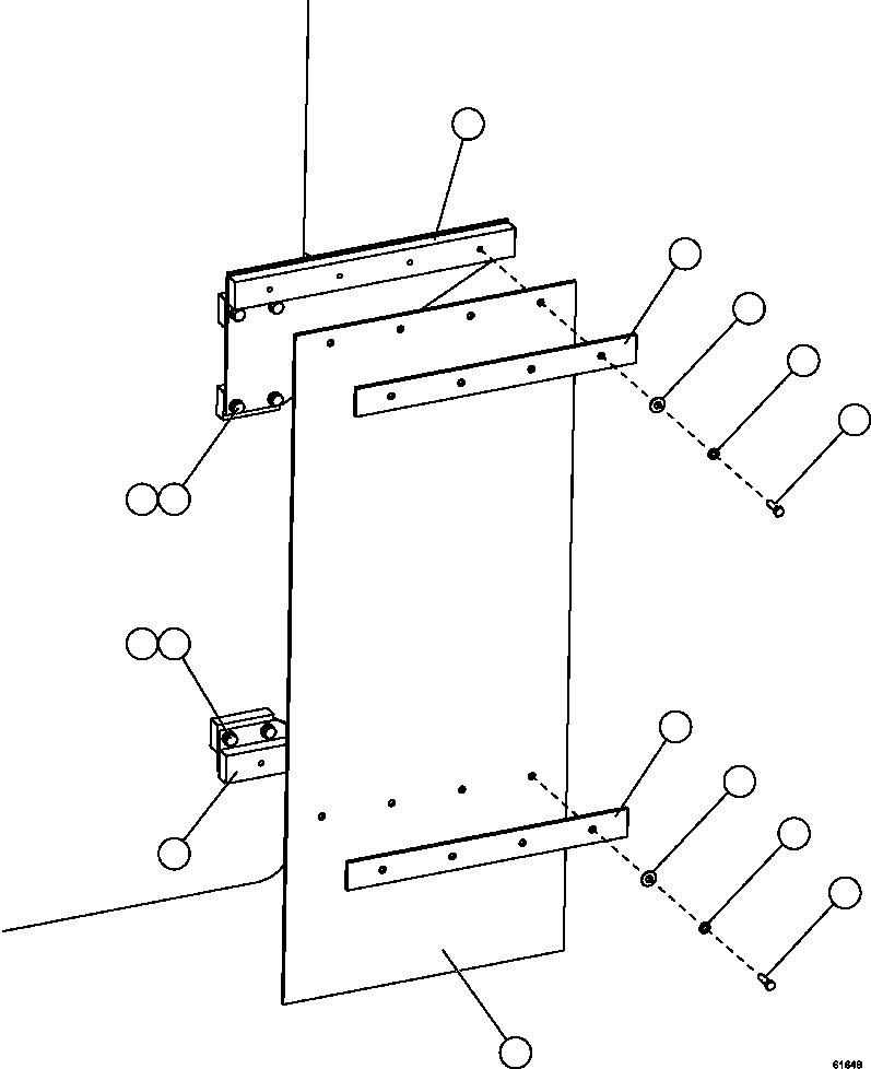 Komatsu parts book diagram for AFE59-CY 930E-4 S/N A30990 & A30991    HYCROFT: FUEL TANK MUD FLAP