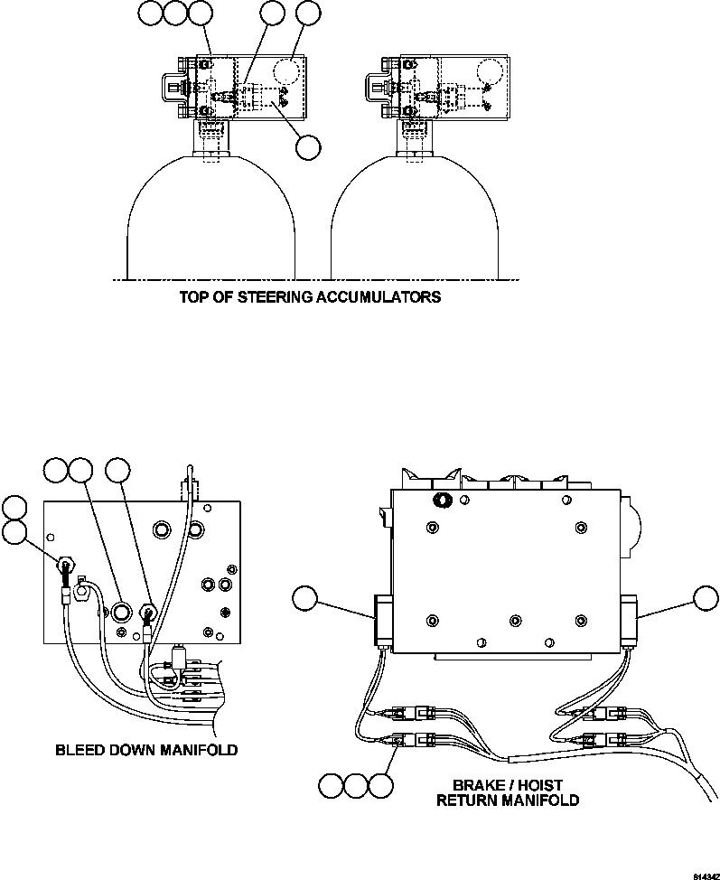 Komatsu parts book diagram for AFE59-CY 930E-4 S/N A30990 & A30991    HYCROFT: STEERING ACCUMULATOR PRESSURE SWITCH
