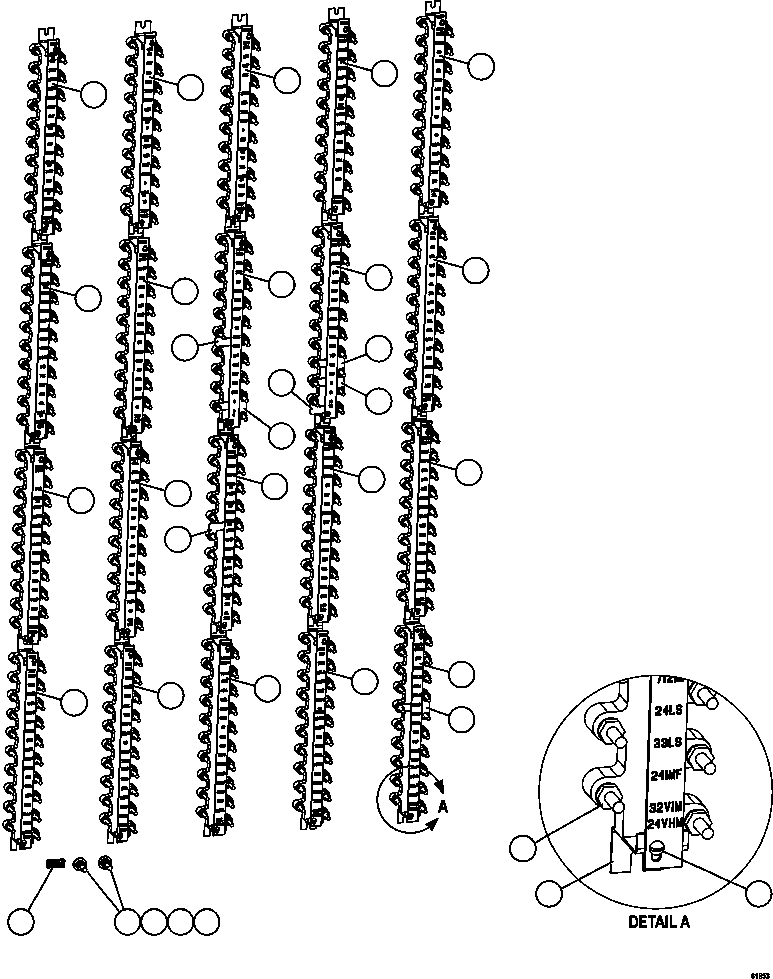 Komatsu parts book diagram for AFE59-CY 930E-4 S/N A30990 & A30991    HYCROFT: AUXILIARY CONTROL CABINET COMPONENTS - REAR WALL
