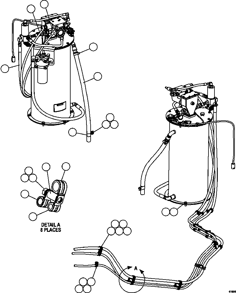 Komatsu parts book diagram for AFE59-CY 930E-4 S/N A30990 & A30991    HYCROFT: AUTOMATIC LUBRICATION SYSTEM  1/4