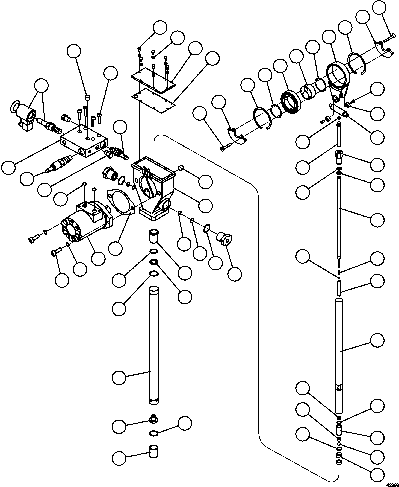 Komatsu parts book diagram for AFE59-CY 930E-4 S/N A30990 & A30991    HYCROFT: LUBE PUMP ASSEMBLY          XA4126