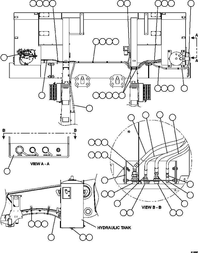Komatsu parts book diagram for AFE59-CY 930E-4 S/N A30990 & A30991    HYCROFT: SERVICE CENTER - R.H.