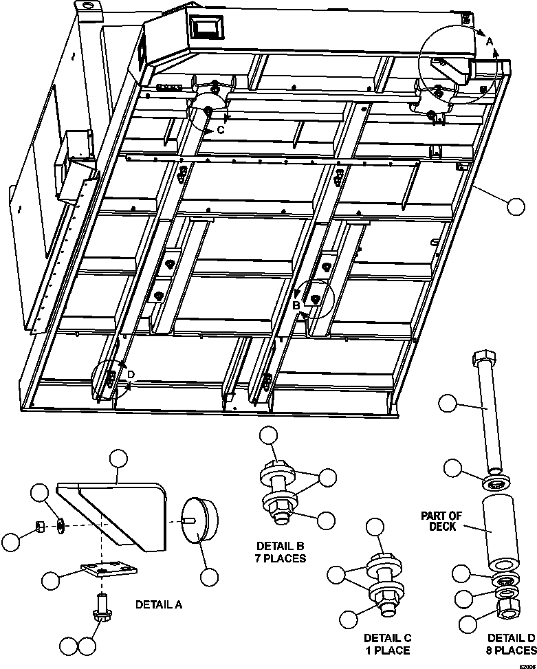Dump Trucks Komatsu / AFE59-DB 930E-4 S/N A31007 - A31010     JWANENG(AFE59-DB) / R.H. DECK & RETARDING GRID INSTALLATION(022 : 62006)