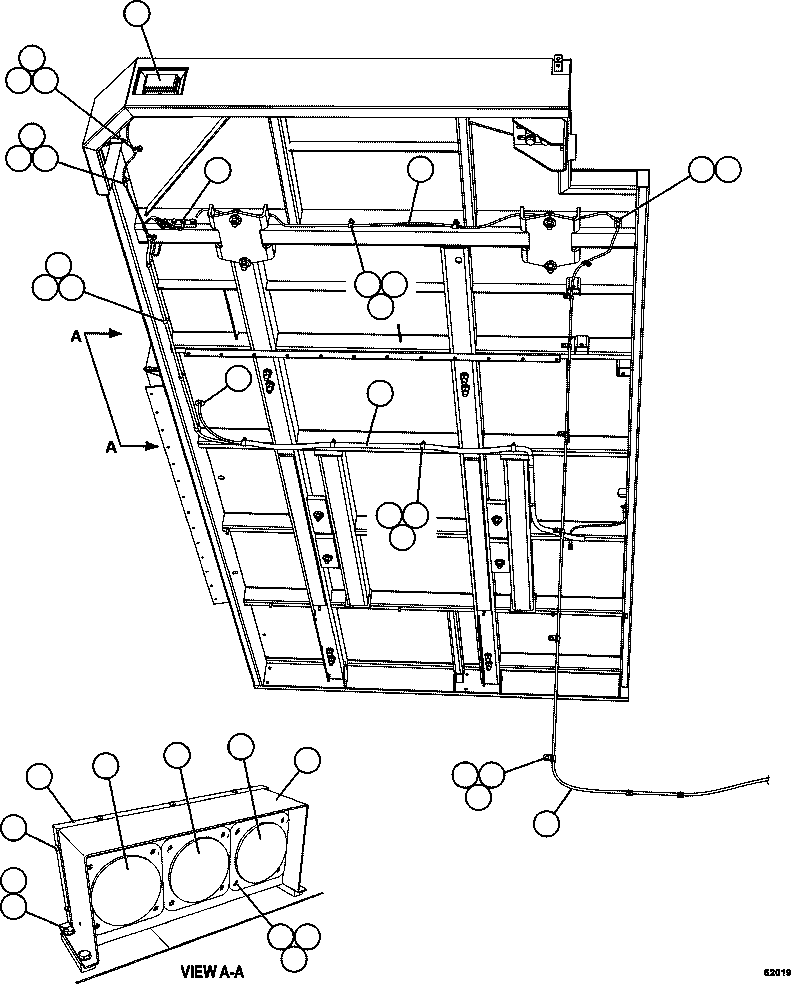 Dump Trucks Komatsu / AFE59-DB 930E-4 S/N A31007 - A31010     JWANENG(AFE59-DB) / R.H. DECK WIRING & LIGHTS(294 : 62019)