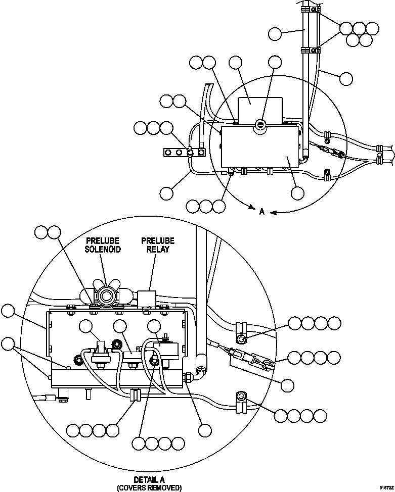 Dump Trucks Komatsu / AFE59-DB 930E-4 S/N A31007 - A31010     JWANENG(AFE59-DB) / ENGINE WIRING - OIL PRESSURE MANIFOLD(324 : 61572)