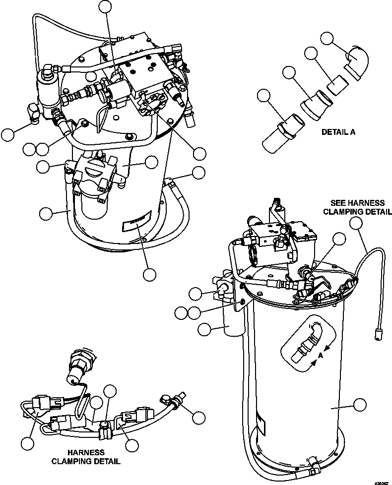 Dump Trucks Komatsu / AFE59-DB 930E-4 S/N A31007 - A31010     JWANENG(AFE59-DB) / AUTOMATIC LUBRICATION PUMP SUBASSEMBLY(538 : 42526)