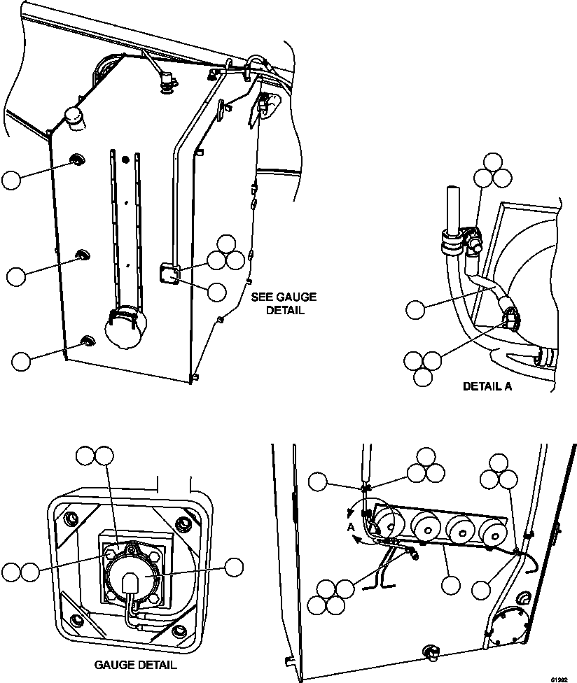 Dump Trucks Komatsu / AFE59-ED 930E-4 S/N A31267, A31278, A31280, A31282, A31284 & A31292  FORTESCUE METALS GROUP(AFE59-ED) / FUEL TANK GAUGE AND WIRING(280 : 61992)