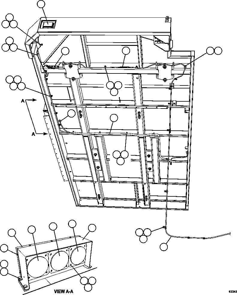 Dump Trucks Komatsu / AFE59-ED 930E-4 S/N A31267, A31278, A31280, A31282, A31284 & A31292  FORTESCUE METALS GROUP(AFE59-ED) / R.H. DECK WIRING & LIGHTS(294 : 62242)