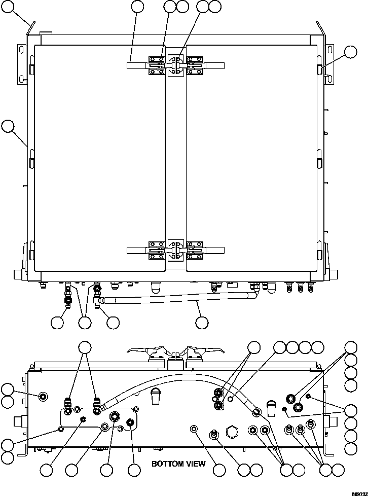 Dump Trucks Komatsu / AFE59-ED 930E-4 S/N A31267, A31278, A31280, A31282, A31284 & A31292  FORTESCUE METALS GROUP(AFE59-ED) / HYDRAULIC BRAKE CABINET ASSEMBLY(488 : 60973)
