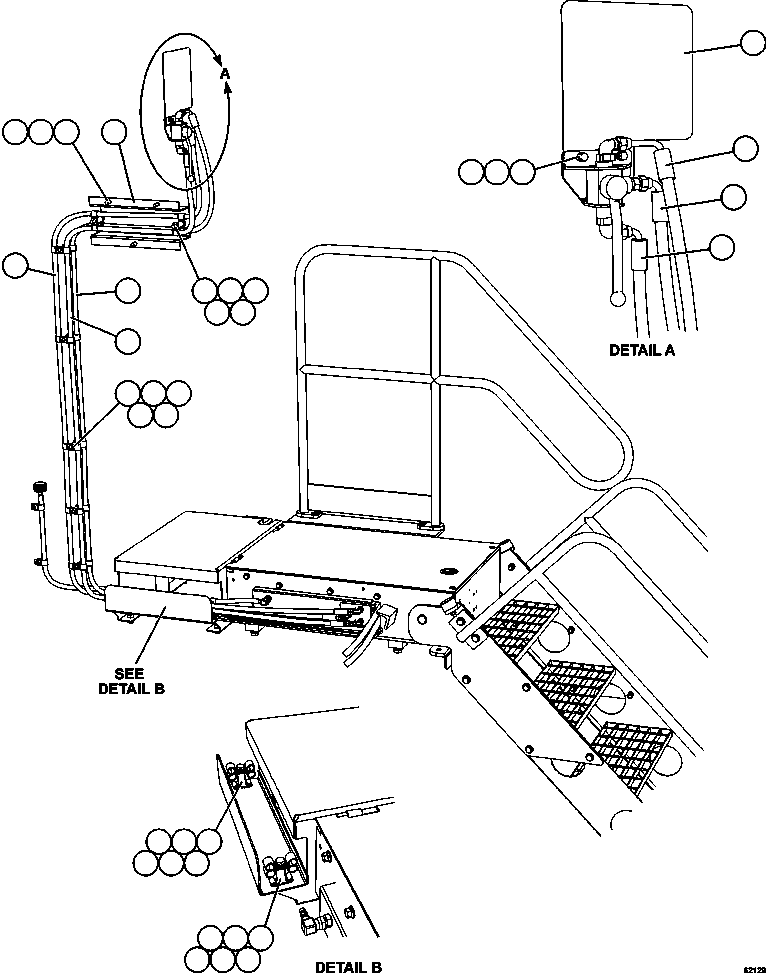 Dump Trucks Komatsu / AFE59-ED 930E-4 S/N A31267, A31278, A31280, A31282, A31284 & A31292  FORTESCUE METALS GROUP(AFE59-ED) / RETRACTABLE LADDER INSTALLATION   2/4(578 : 62129)