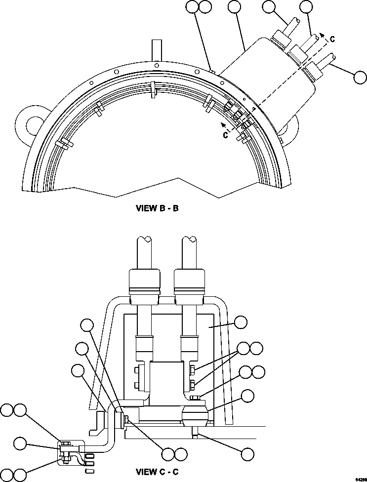 Dump Trucks Komatsu / AFE59-ED 930E-4 S/N A31267, A31278, A31280, A31282, A31284 & A31292  FORTESCUE METALS GROUP(AFE59-ED) / ALTERNATOR - MAIN ELECTRICAL CONNECTION(654 : 64258)