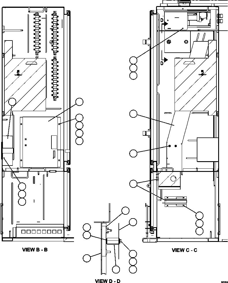 Dump Trucks Komatsu / AFE59-EM 930E-4 S/N A31352  LAS PELAMBRES(AFE59-EM) / CONTROL CABINET - LEFT COMPARTMENT    2/2(598 : 62353)