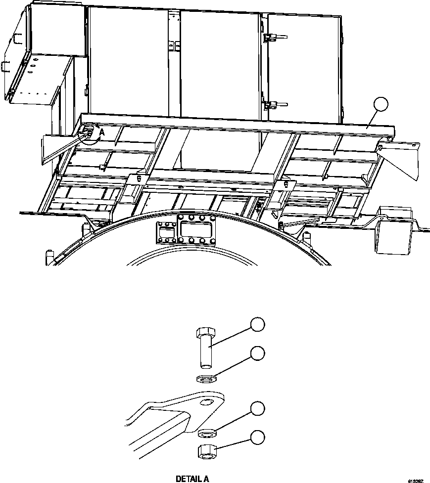 Komatsu parts book diagram for AFE59-EZ 930E-4 S/N A31527, A31539, A31541, A31553, A31555, A31563 & A31565  LOS PELAMBRES: CENTER DECK INSTALLATION