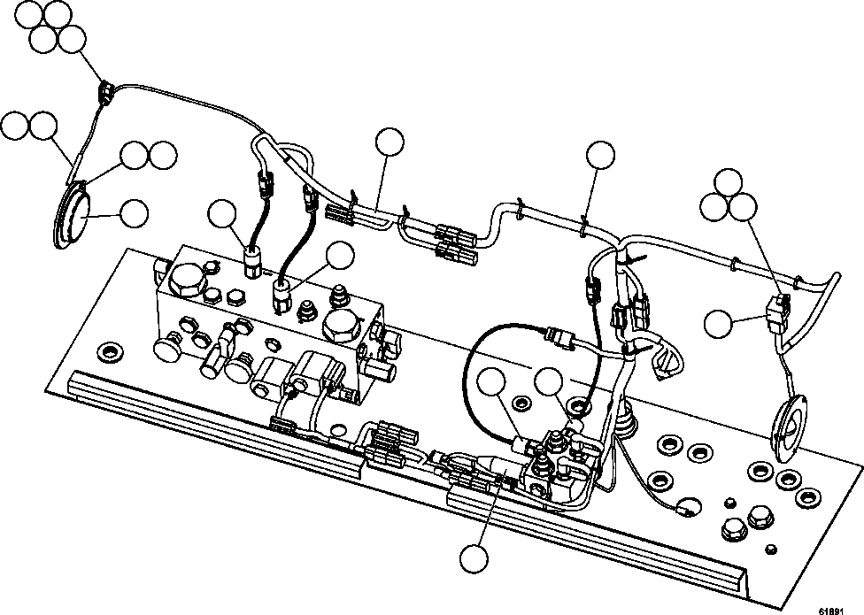 Komatsu parts book diagram for AFE59-EZ 930E-4 S/N A31527, A31539, A31541, A31553, A31555, A31563 & A31565  LOS PELAMBRES: HYDRAULIC BRAKE CABINET INTERNAL WIRING