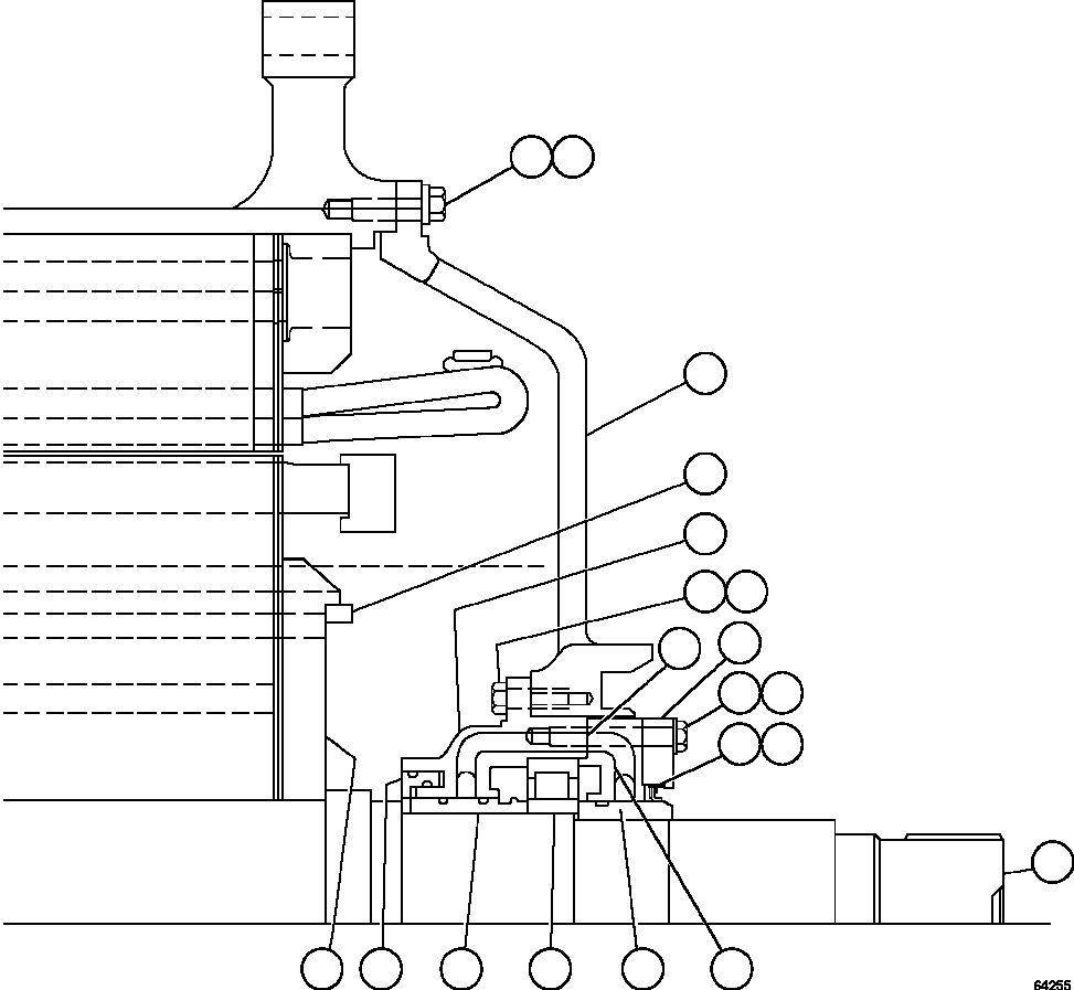 Komatsu parts book diagram for AFE59-EZ 930E-4 S/N A31527, A31539, A31541, A31553, A31555, A31563 & A31565  LOS PELAMBRES: MOTOR ASSEMBLY - WHEEL  2/2             XA4259