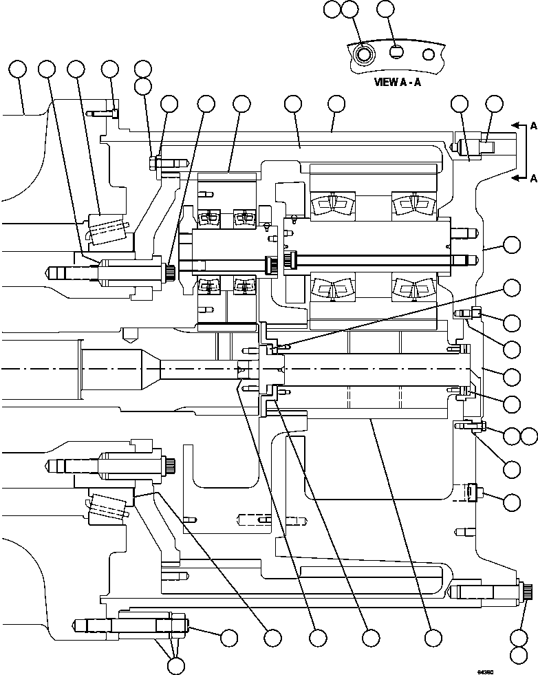 Dump Trucks Komatsu / AFE59-FA 930E-4 S/N A31529 & A31535  LOS BRONCES(AFE59-FA) / TRANSMISSION, MOTORIZED WHEEL 2/2   58F-30-00011(682 : 64380)