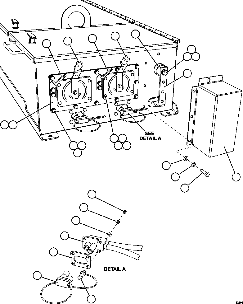 Komatsu parts book diagram for AFE59-FF 930E-4 S/N A31624 & A31628  ANTELOPE COAL: BATTERY BOX    2/5