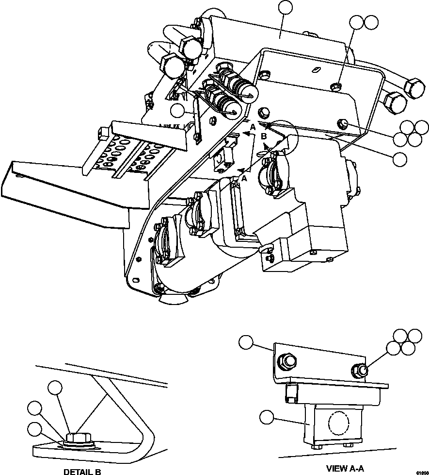 Komatsu parts book diagram for AFE59-FF 930E-4 S/N A31624 & A31628  ANTELOPE COAL: PUMP MODULE   3/3