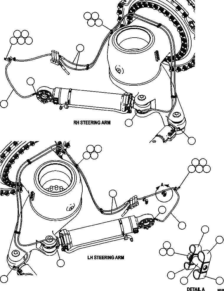 Komatsu parts book diagram for AFE59-FF 930E-4 S/N A31624 & A31628  ANTELOPE COAL: AUTOMATIC LUBRICATION SYSTEM  2/4