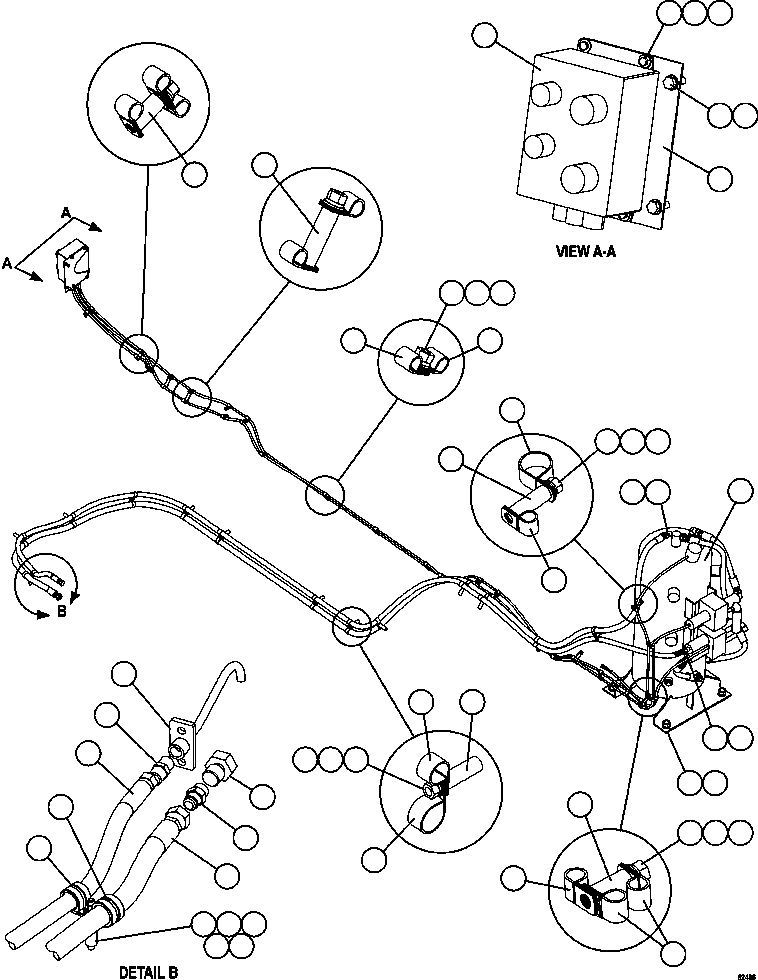 Komatsu parts book diagram for AFE59-FF 930E-4 S/N A31624 & A31628  ANTELOPE COAL: ENGINE OIL RESERVE SYSTEM