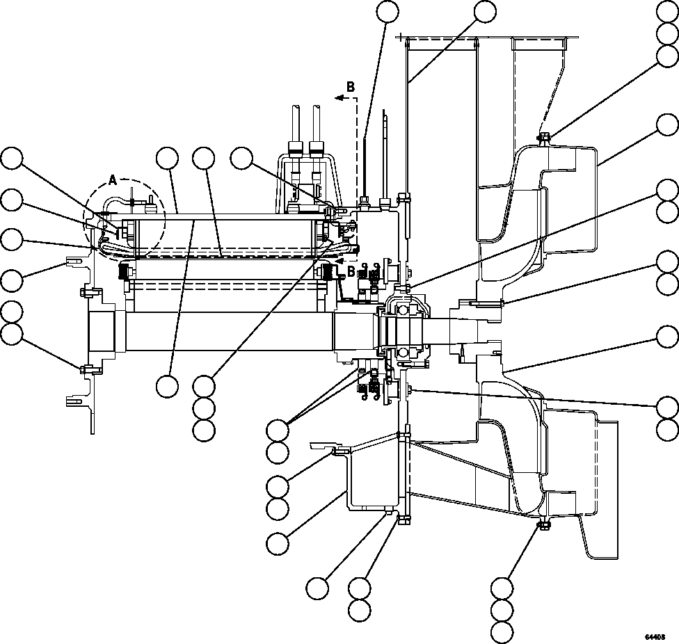 Komatsu parts book diagram for AFE59-FF 930E-4 S/N A31624 & A31628  ANTELOPE COAL: ALTERNATOR - ENGINE MOUNT   1/2