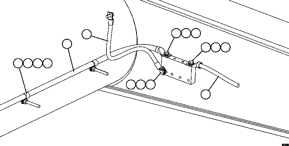Komatsu parts book diagram for AFE59-FK 930E-4 S/N A31674 - A31676, A31685, A31687 & A31689  JWANENG: GROUND CABLES