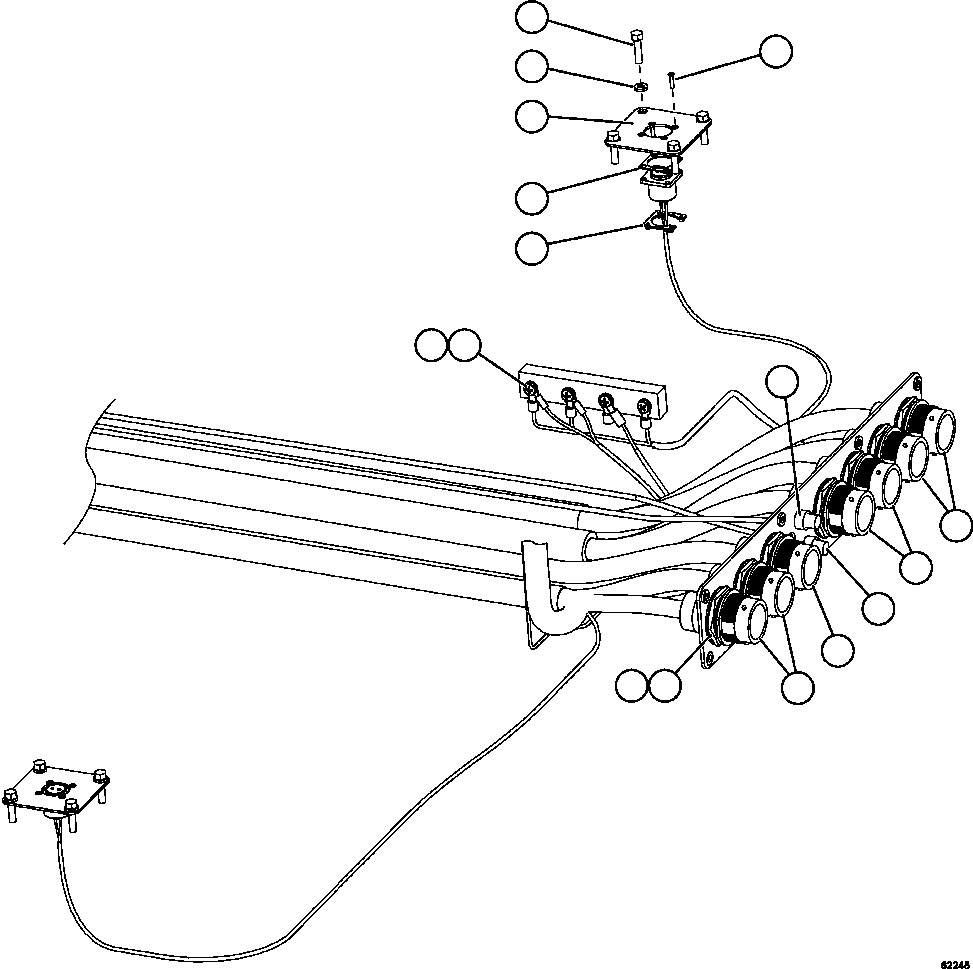 Komatsu parts book diagram for AFE59-FK 930E-4 S/N A31674 - A31676, A31685, A31687 & A31689  JWANENG: CAB ELECTRICAL WIRING   2/2