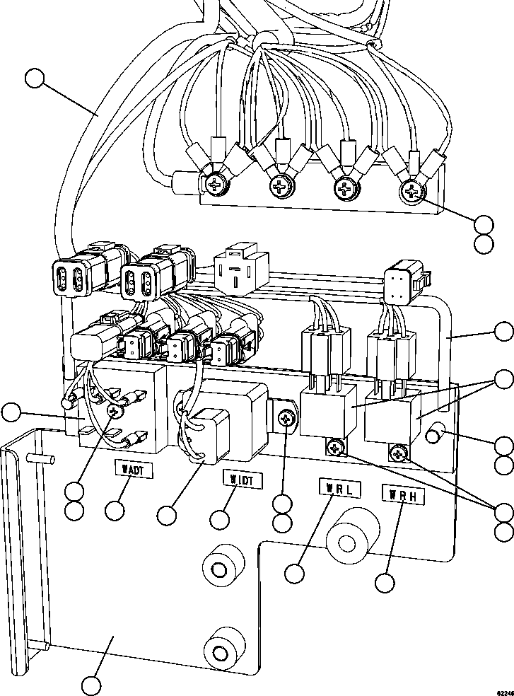 Komatsu parts book diagram for AFE59-FK 930E-4 S/N A31674 - A31676, A31685, A31687 & A31689  JWANENG: WIPER/WASHER TIMER DELAY MODULES
