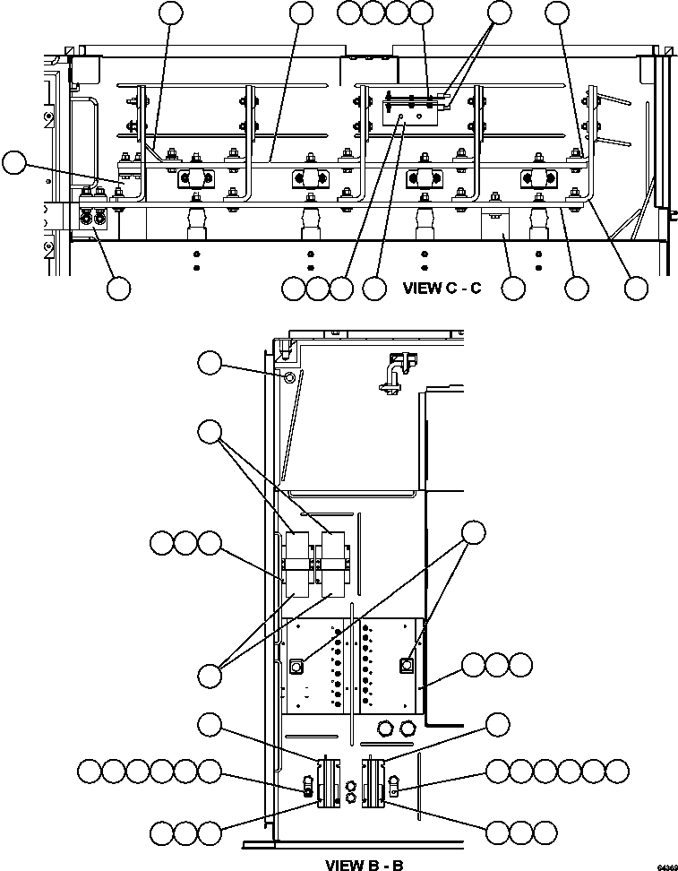 Komatsu parts book diagram for AFE59-FK 930E-4 S/N A31674 - A31676, A31685, A31687 & A31689  JWANENG: CONTROL CABINET - RIGHT COMPARTMENT    2/2