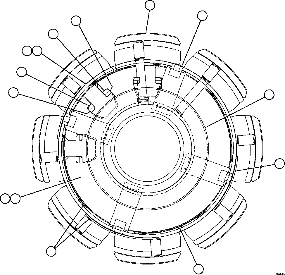 Komatsu parts book diagram for AFE59-FK 930E-4 S/N A31674 - A31676, A31685, A31687 & A31689  JWANENG: ALTERNATOR - ROTOR ASSEMBLY        58E-06-03060