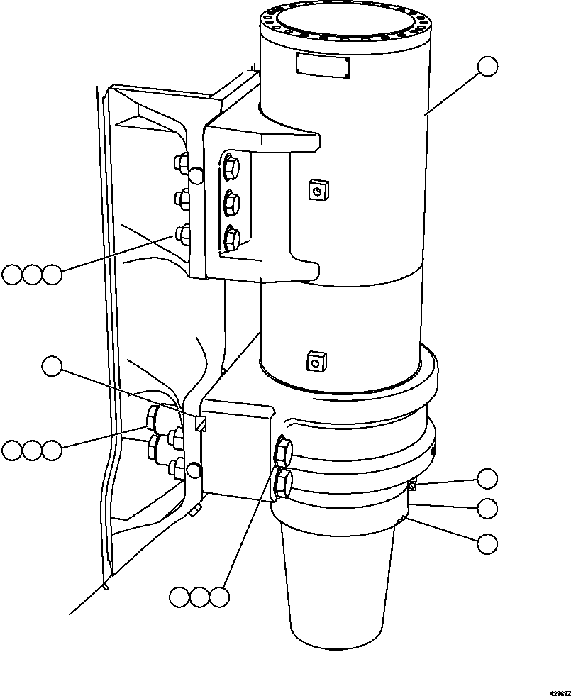 Komatsu parts book diagram for AFE59-FL 930E-4 S/N A31693, A31701, A31710, A31714, A31738 & A31740  TECK - GREENHILLS / FORDING RIVER / QUINTETTE: FRONT SUSPENSION & MOUNTING