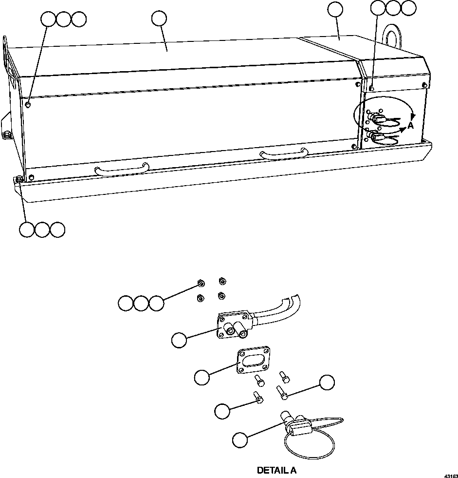 Komatsu parts book diagram for AFE59-FL 930E-4 S/N A31693, A31701, A31710, A31714, A31738 & A31740  TECK - GREENHILLS / FORDING RIVER / QUINTETTE: BATTERY BOX    1/6