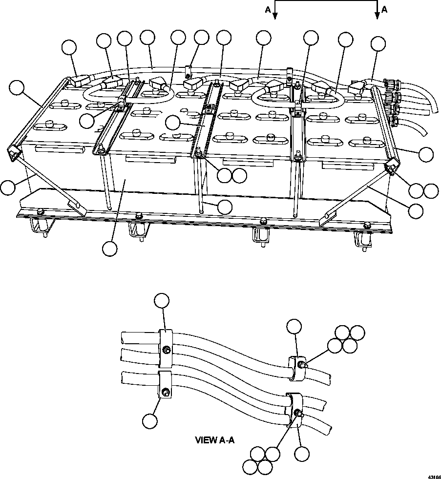 Komatsu parts book diagram for AFE59-FL 930E-4 S/N A31693, A31701, A31710, A31714, A31738 & A31740  TECK - GREENHILLS / FORDING RIVER / QUINTETTE: BATTERY BOX    4/6