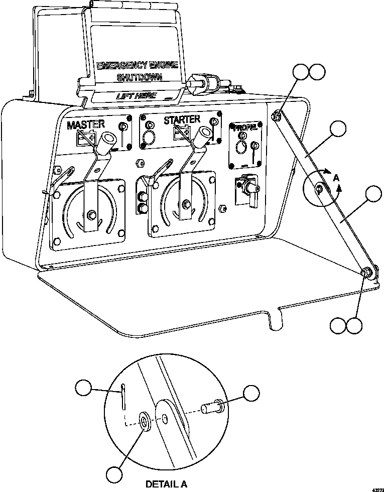 Komatsu parts book diagram for AFE59-FL 930E-4 S/N A31693, A31701, A31710, A31714, A31738 & A31740  TECK - GREENHILLS / FORDING RIVER / QUINTETTE: ISOLATION BOX    3/3    58F-06-40110