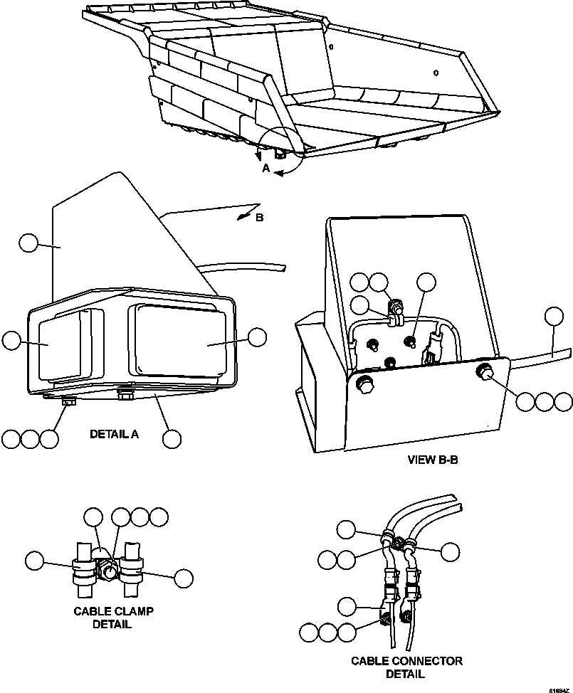 Komatsu parts book diagram for AFE59-FL 930E-4 S/N A31693, A31701, A31710, A31714, A31738 & A31740  TECK - GREENHILLS / FORDING RIVER / QUINTETTE: BODY CLEARANCE LIGHTS