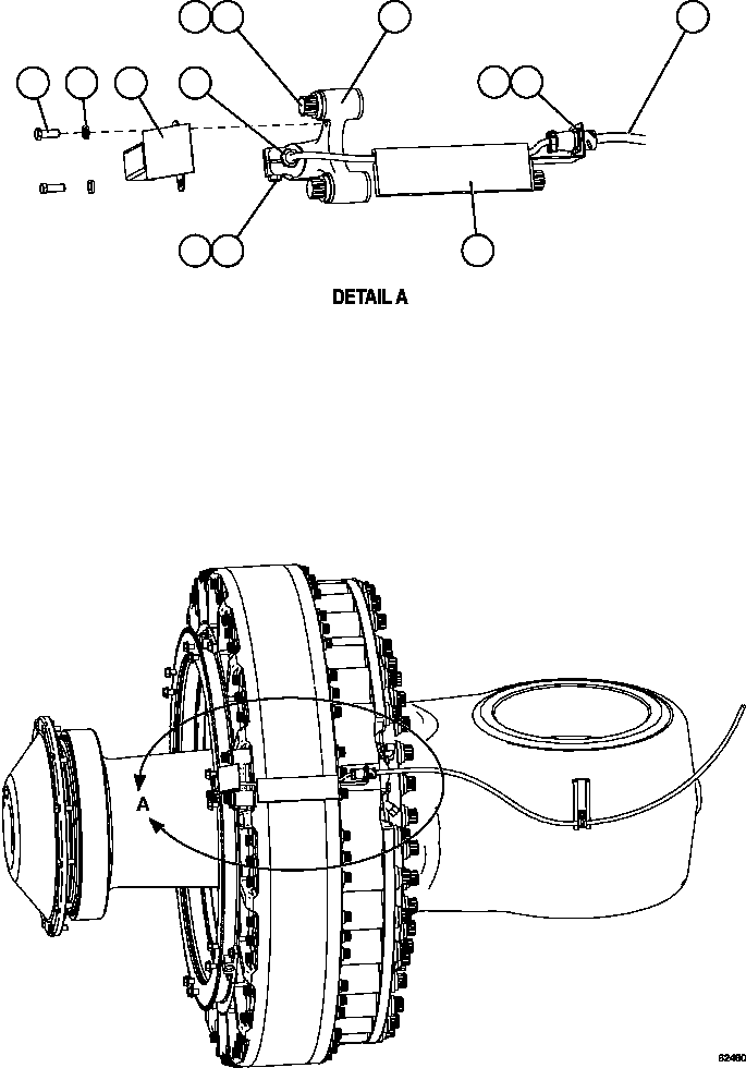 Komatsu parts book diagram for AFE59-FL 930E-4 S/N A31693, A31701, A31710, A31714, A31738 & A31740  TECK - GREENHILLS / FORDING RIVER / QUINTETTE: FRONT WHEEL SPEED SENSORS