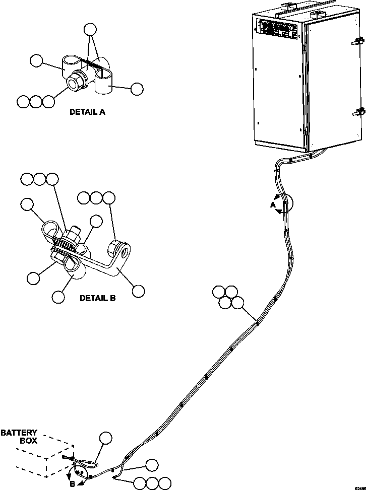Komatsu parts book diagram for AFE59-FL 930E-4 S/N A31693, A31701, A31710, A31714, A31738 & A31740  TECK - GREENHILLS / FORDING RIVER / QUINTETTE: AUXILIARY CONTROL CABINET POWER WIRING