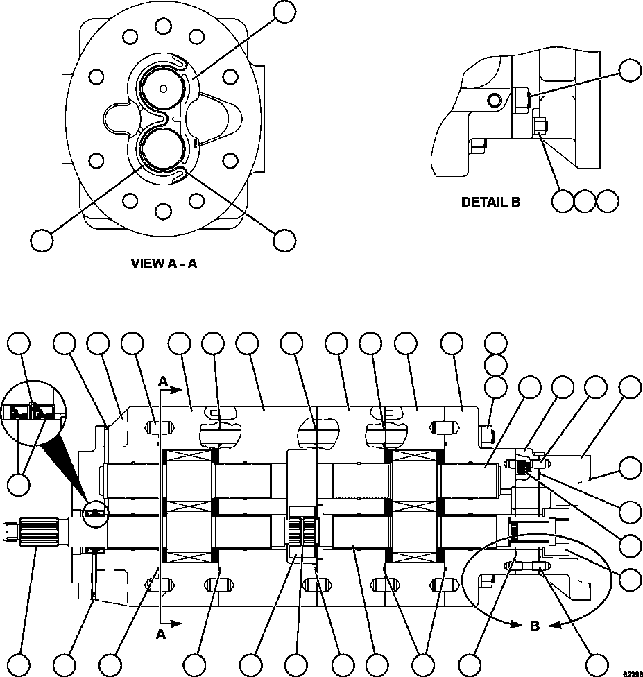 Komatsu parts book diagram for AFE59-FL 930E-4 S/N A31693, A31701, A31710, A31714, A31738 & A31740  TECK - GREENHILLS / FORDING RIVER / QUINTETTE: HOIST PUMP ASSEMBLY               PB9008