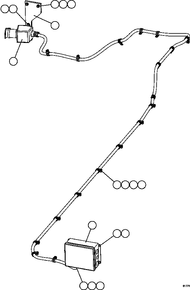 Komatsu parts book diagram for AFE59-FL 930E-4 S/N A31693, A31701, A31710, A31714, A31738 & A31740  TECK - GREENHILLS / FORDING RIVER / QUINTETTE: HOTSTART - JUNCTION BOX AND RECEPTACLE