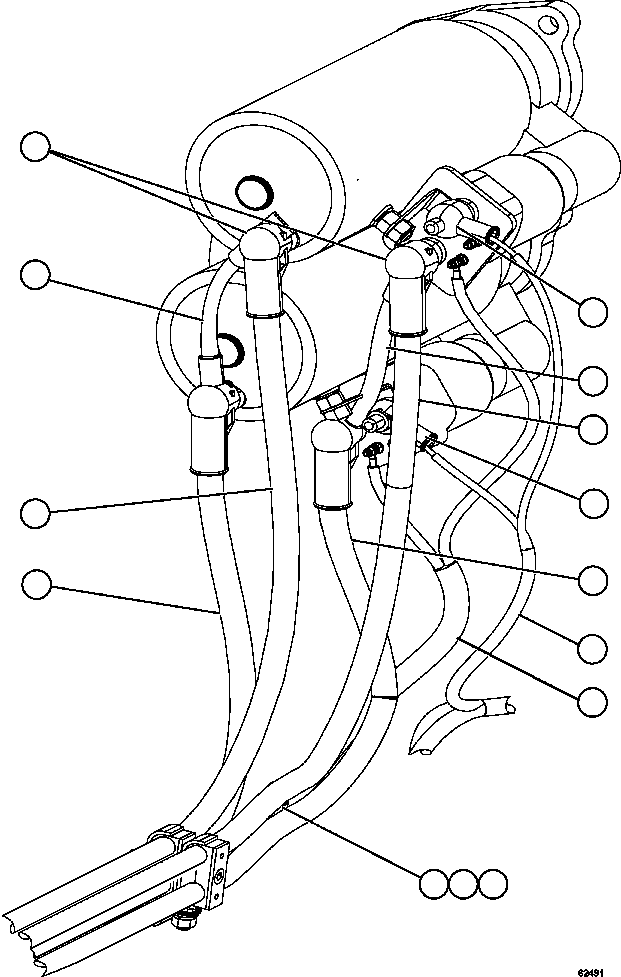 Komatsu parts book diagram for AFE59-FV 930E-4 S/N A31832 - A31834, A31838 - A31839 & A31847 - A31848  LOS BRONCES: ENGINE WIRING - CRANKING MOTORS