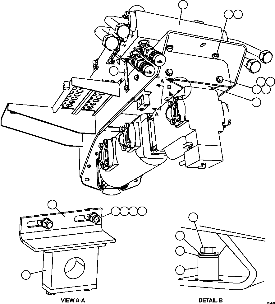 Komatsu parts book diagram for AFE59-FV 930E-4 S/N A31832 - A31834, A31838 - A31839 & A31847 - A31848  LOS BRONCES: PUMP MODULE    3/3