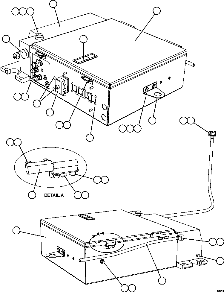 Komatsu parts book diagram for AFE59-FV 930E-4 S/N A31832 - A31834, A31838 - A31839 & A31847 - A31848  LOS BRONCES: CONTROL CABINET ASSEMBLY   1/2   58F-60-01410