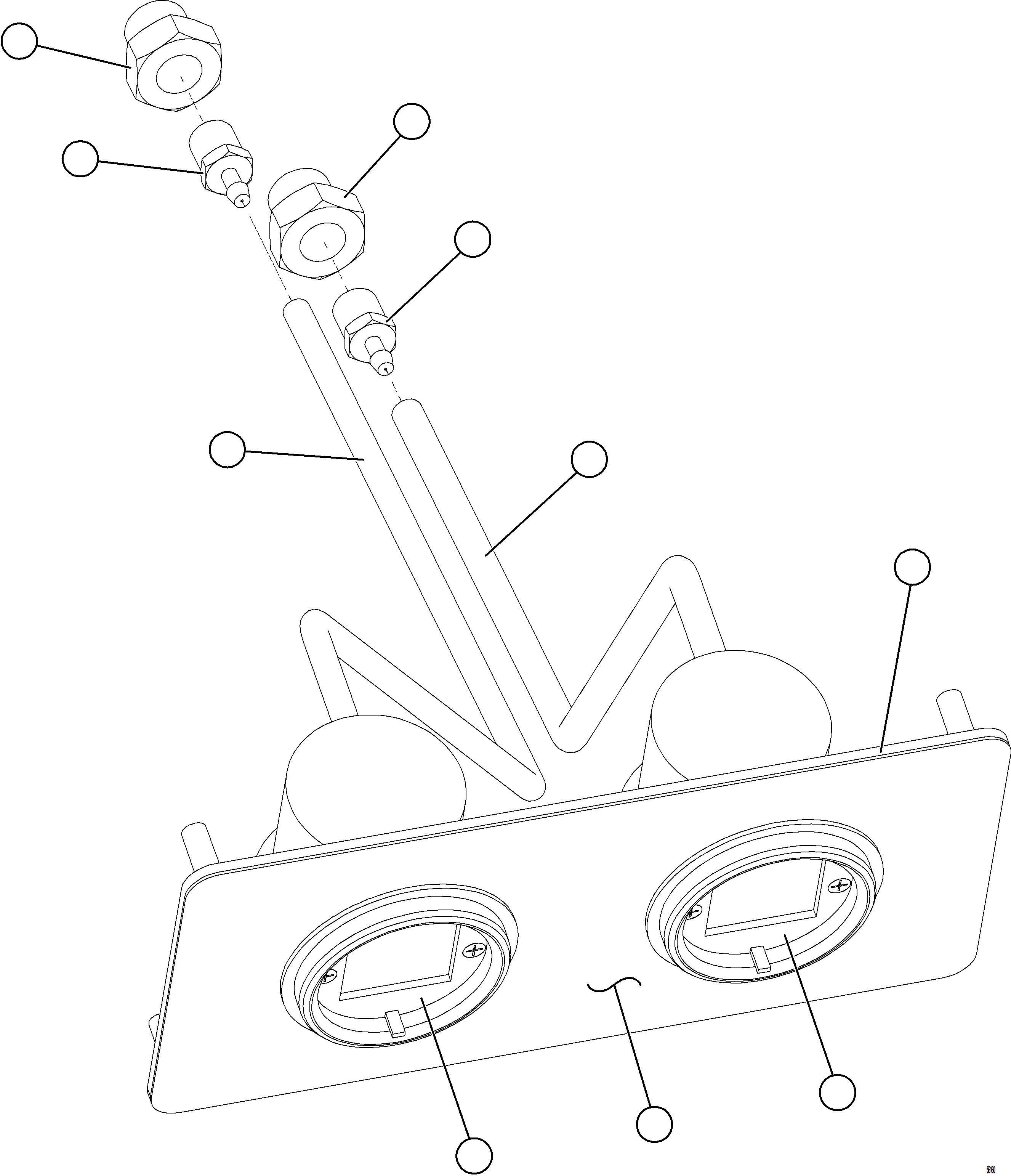 Komatsu parts book diagram for AFE59-FW 930E-4 S/N A31849 & A31860  CERREJON: AIR CLEANER RESTRICTION GAUGE MODULE