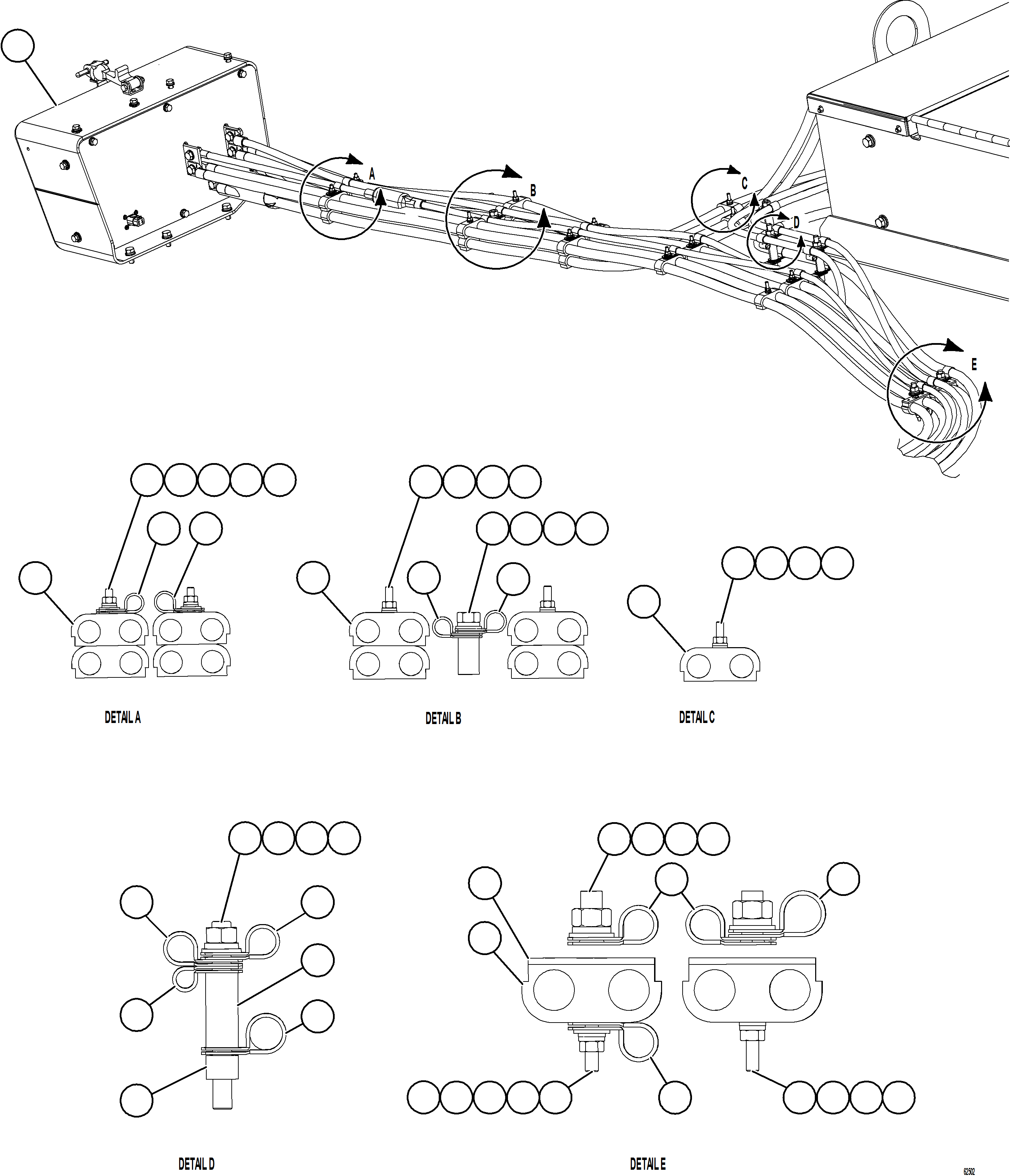 Komatsu parts book diagram for AFE59-FW 930E-4 S/N A31849 & A31860  CERREJON: ISOLATION BOX WIRING   1/2