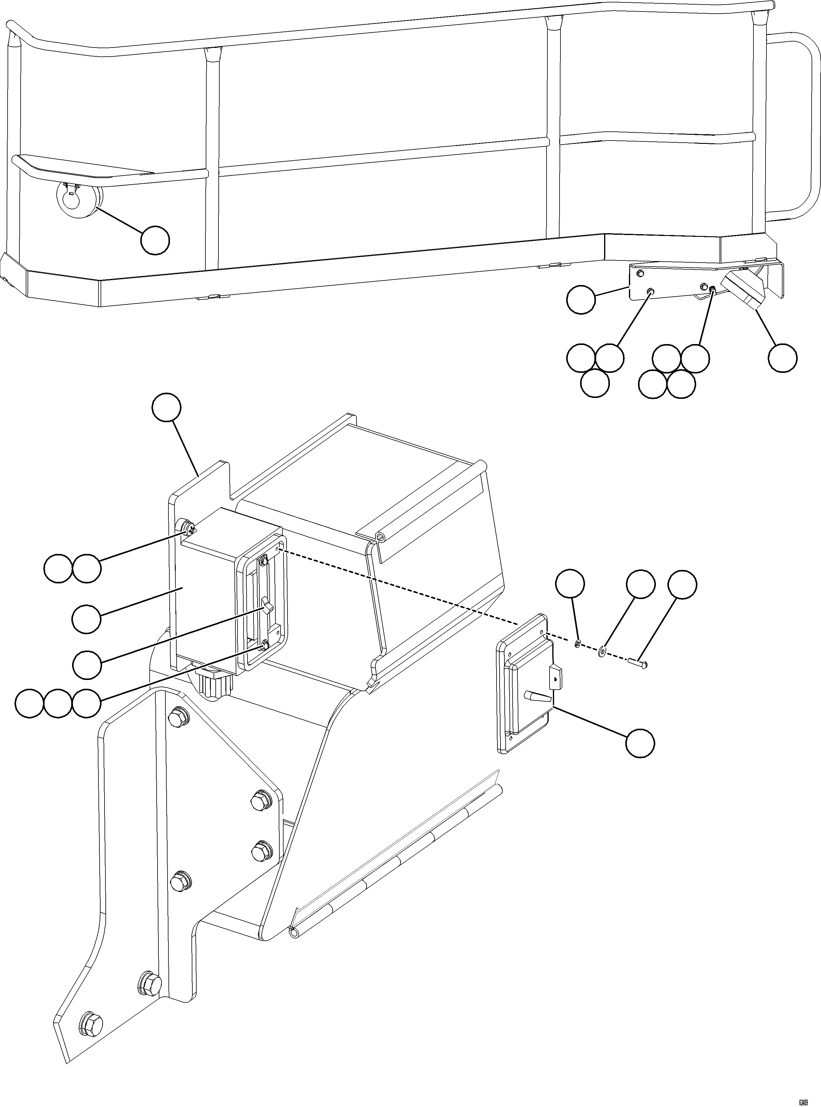 Komatsu parts book diagram for AFE59-FW 930E-4 S/N A31849 & A31860  CERREJON: LADDER LIGHT SWITCH