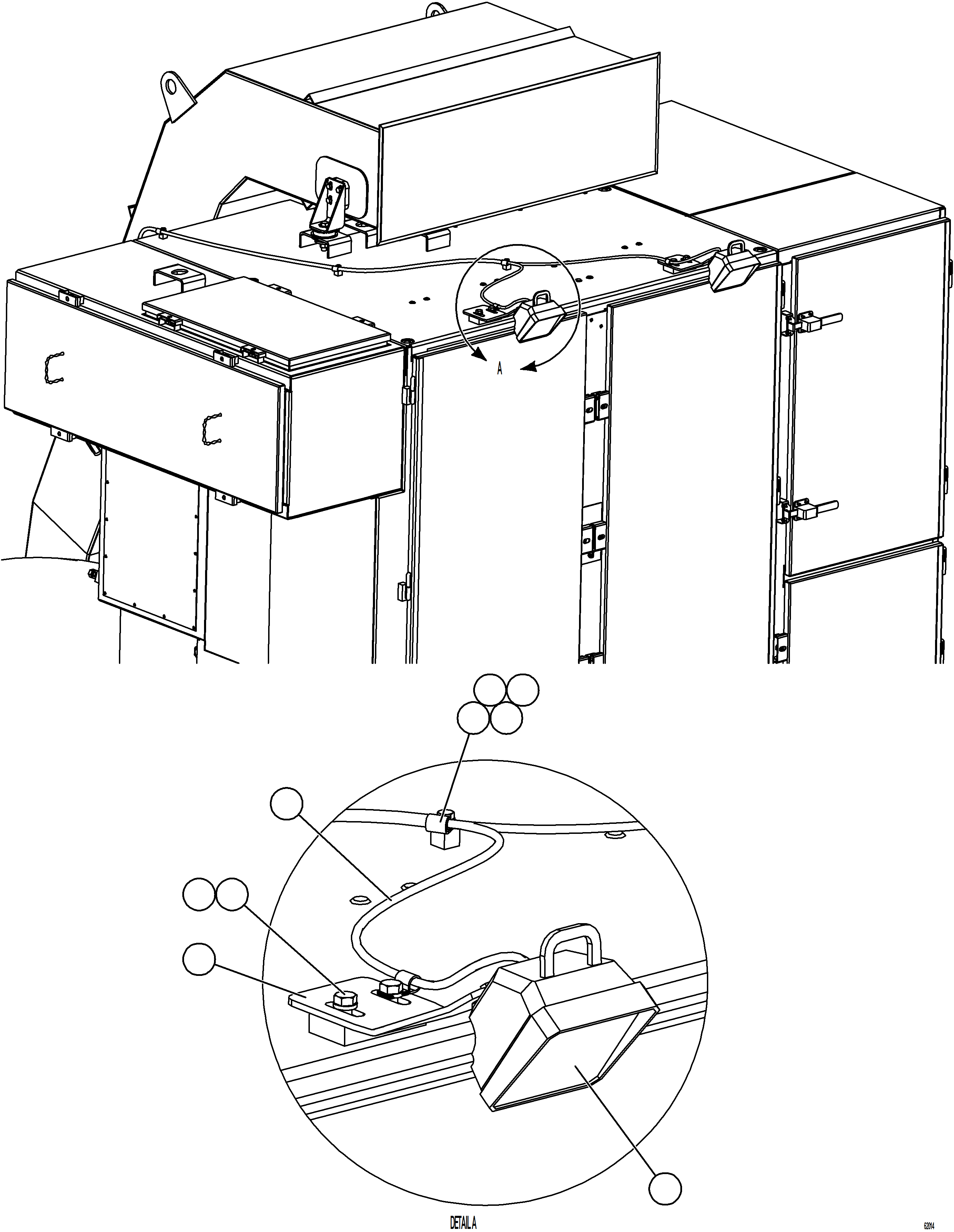 Komatsu parts book diagram for AFE59-FW 930E-4 S/N A31849 & A31860  CERREJON: CONTROL CABINET SERVICE LIGHTS
